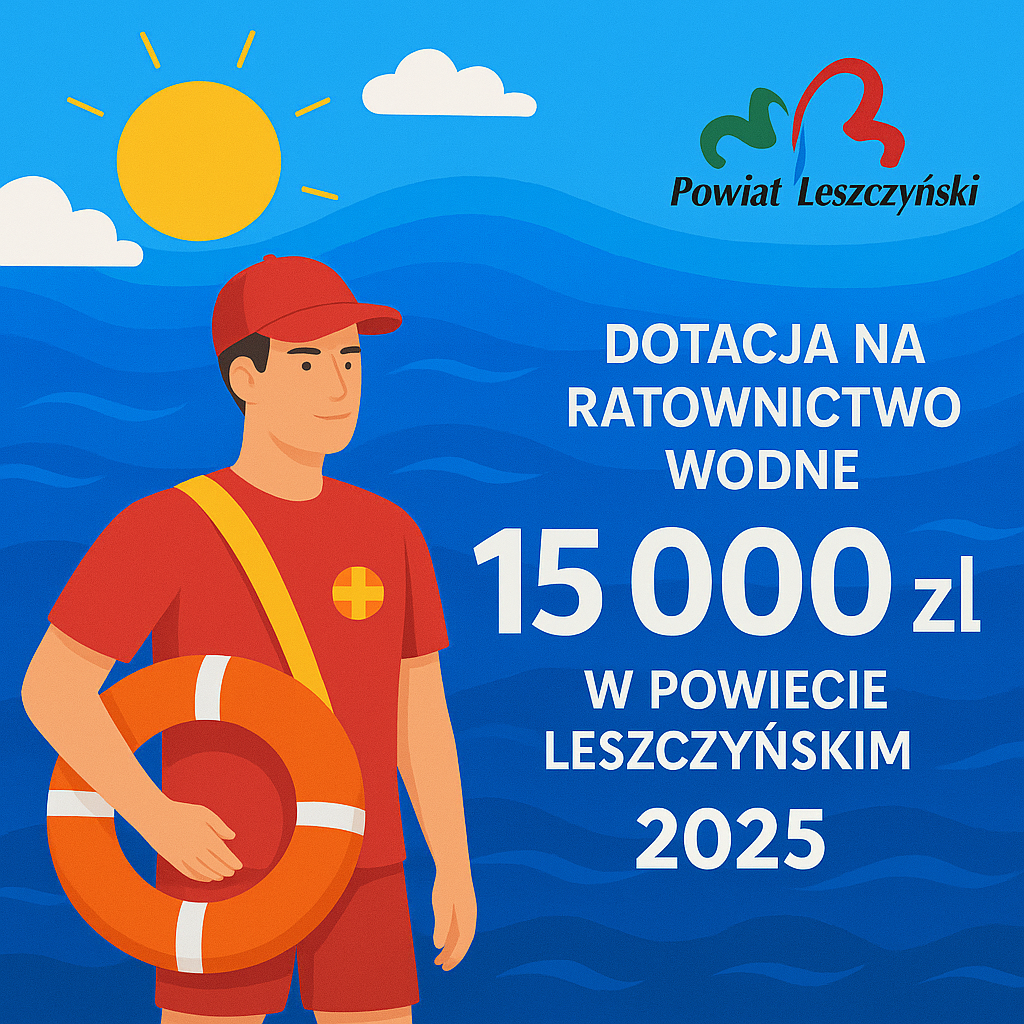 Wsparcie dla ratownictwa wodnego – decyzja Zarządu Powiatu Leszczyńskiego
