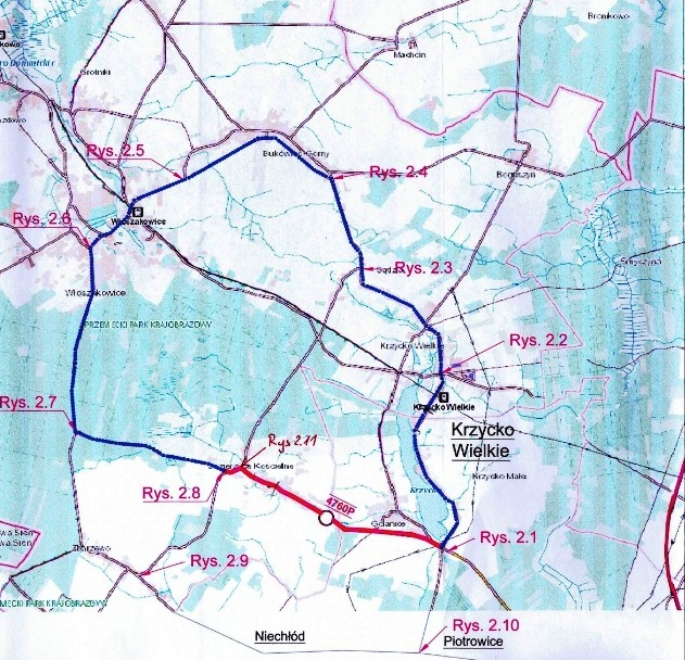 droga Golanice Jezierzyce 2020 mapa 1
