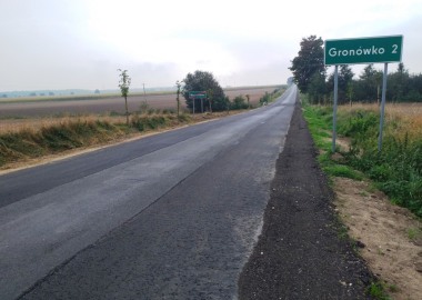 Poszerzanie drogi powiatowej Gronówko - Wyciążkowo