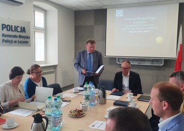 Posiedzenie Wspólnej Komisji Bezpieczeństwa i Porządku Publicznego Miasta Leszna i Powiatu Leszczyńskiego