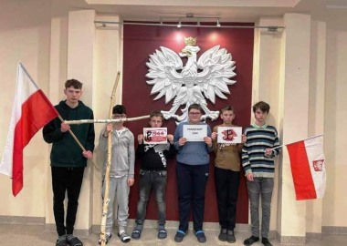 Uczniowie SOSW Rydzyna -uczestnicy projektu BohaterON!
