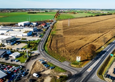 Przebudowana droga powiatowa - ul. Mórkowska w Wilkowicach