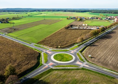 Przebudowana droga powiatowa Osieczna - Łoniewo - Kąkolewo