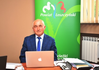 Przewodniczący Rady Powiatu Leszczyńskiego Jan Szkudlarczyk
