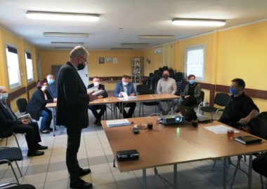 Spotkanie w Goniembicach w sprawie projektu przebudowy drogi Lipno - Osieczna