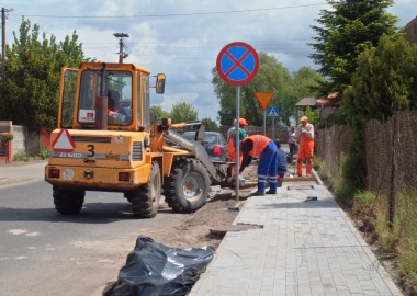 Budowa chodnika w Robczysku