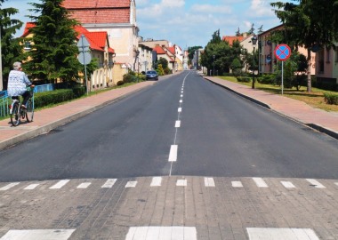 Przebudowana droga w Rydzynie
