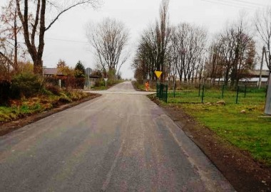 Przebudowana droga w Garzynie