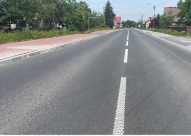 Przebudowana droga wojewódzka przez gminę Wijewo