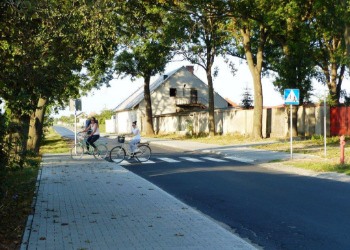 przejazd pieszo-rowerowy w Mórkowie