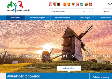 Nowa strona internetowa powiatu leszczyńskiego